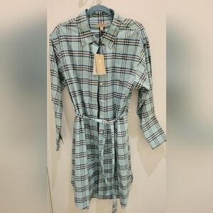 Burberry Checkered Shirt in Blue and Black